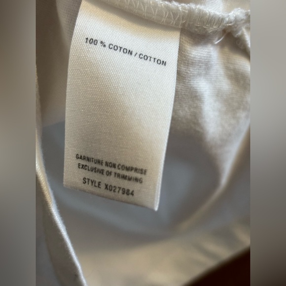 White/cream Jacob Connexion tank with shell buttons. - Picture 4 of 6